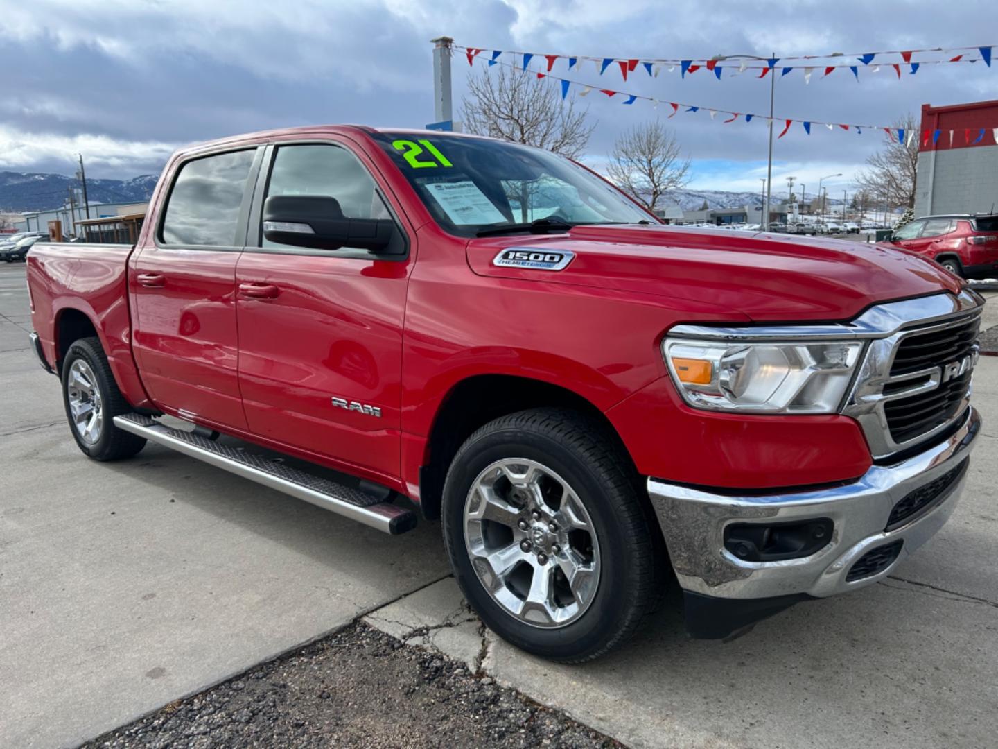 2021 RED Ram 1500 Big Horn (1C6SRFFT2MN) with an V8, 5.7L engine, Automatic transmission, located at 3030 CY Ave, Casper, WY, 82604, (307) 265-3830, 42.827816, -106.357483 - Discover the power and versatility of the 2021 Ram 1500 Big Horn, now available at our dealership. This exceptional pre-owned truck is equipped with a robust 5.7L V8 engine, delivering impressive performance and reliability for both work and play. With its 4WD capability, the Ram 1500 Big Horn is re - Photo#8